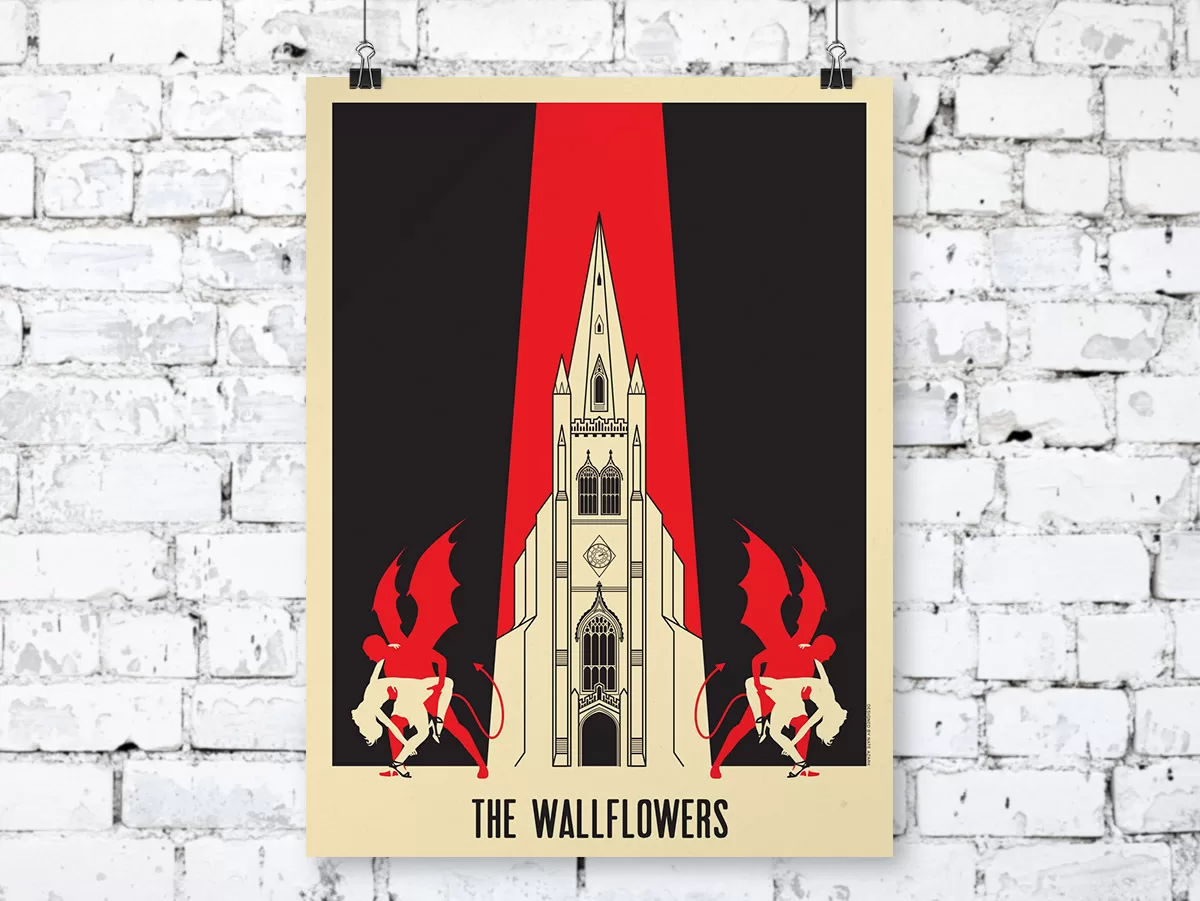 The Wallflowers Tour Poster  | Art, Design, and Conversion | Nate Azark | Matchcast Episode 16