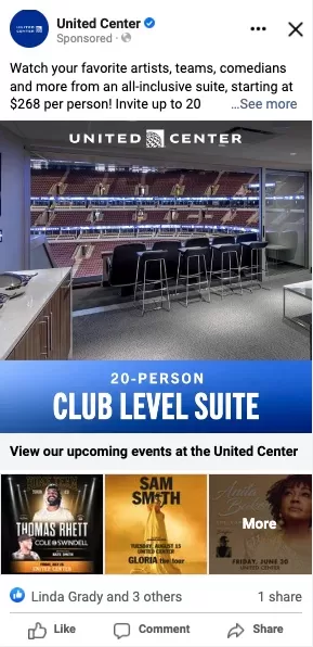 The United Center, 20-Person Club Level Suite | THE AD CREATIVE