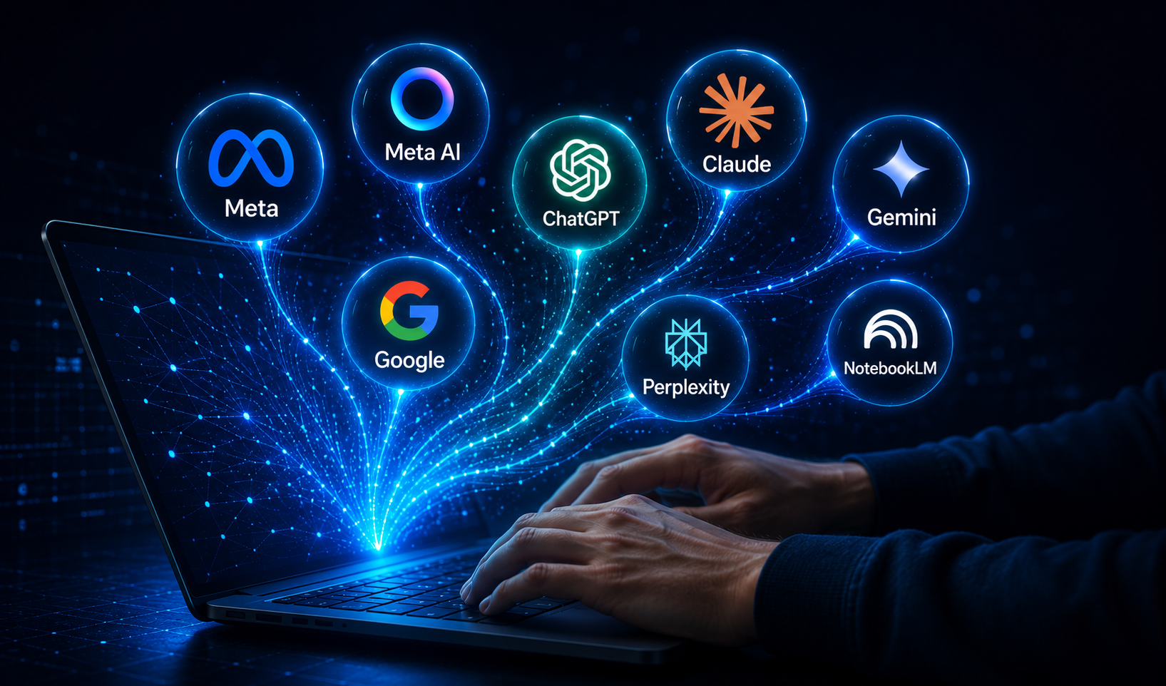 AI-driven digital health marketing showing platform AI tools for Meta Advantage+ and Google Performance Max campaigns