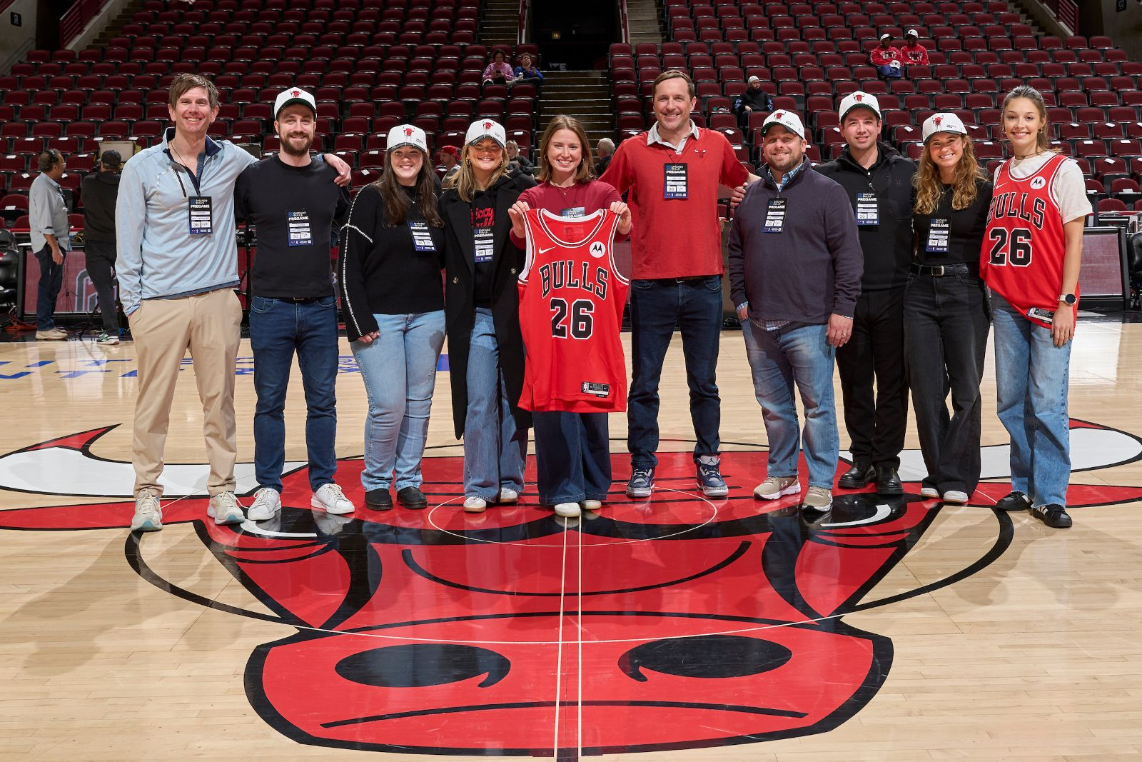 The Matchnode team at the United Center, Chicago